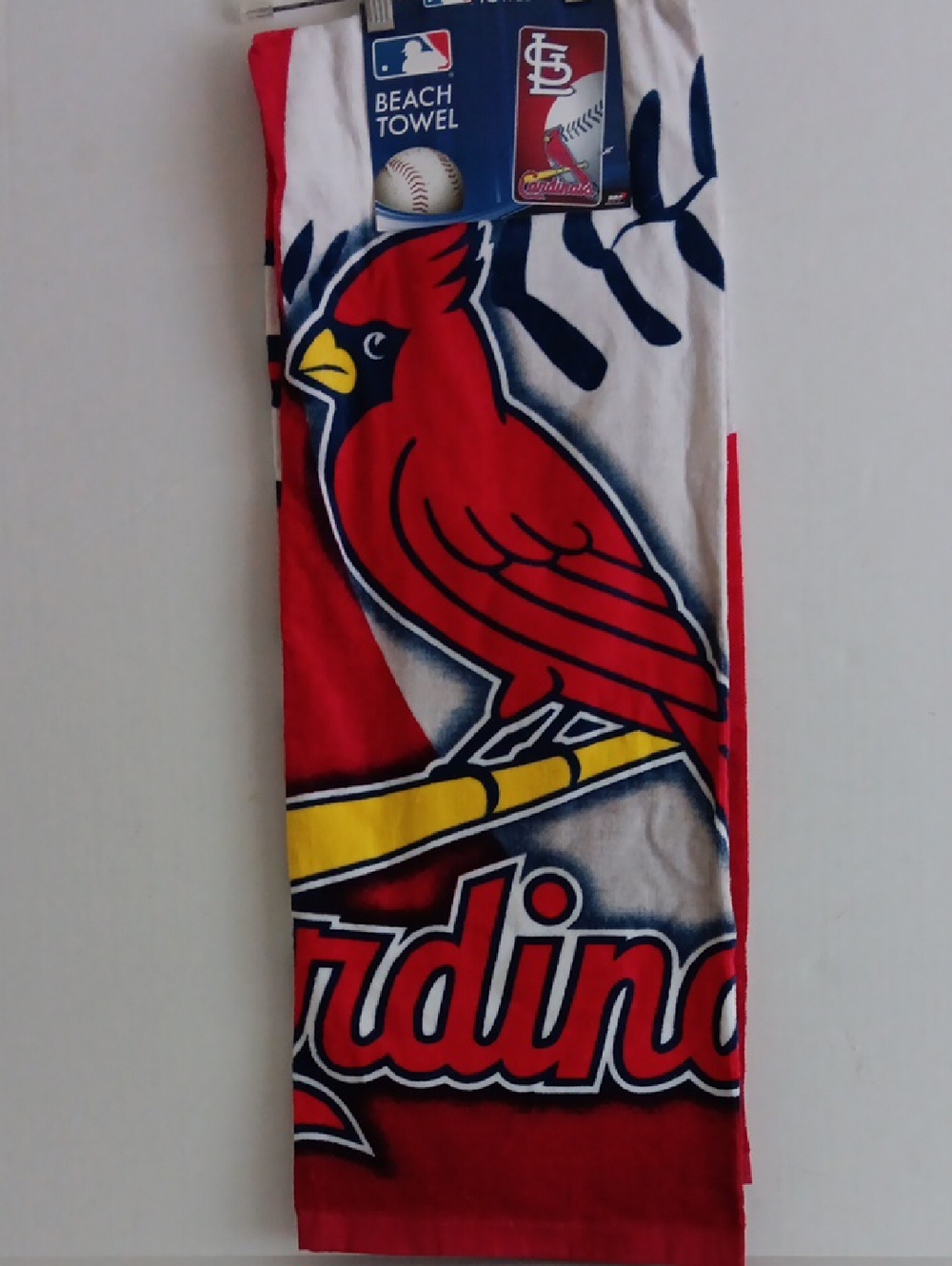 MLB St. Louis Cardinals Red, White & Yellow Beach Towel